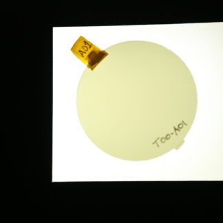 polycarbonate B6 Ø 78 jaune-vert 35% flash or
