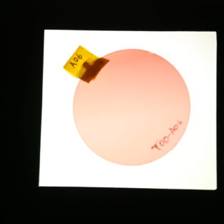 polycarbonate B6 Ø 74 rouge 65% flash miroir dégradé