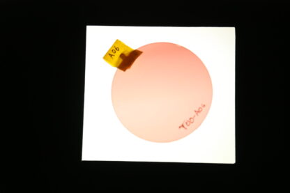 polycarbonate B6 Ø 74 rouge 65% flash miroir dégradé